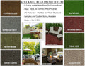 KOECKRITZ Rugs Premium Indoor/Outdoor Artificial Turf Rugs and Runners for Patios, Decks, Gazebos, Boats, Trailers, and More. 8 Colors and Many (12' x 16', Mineral Gray)