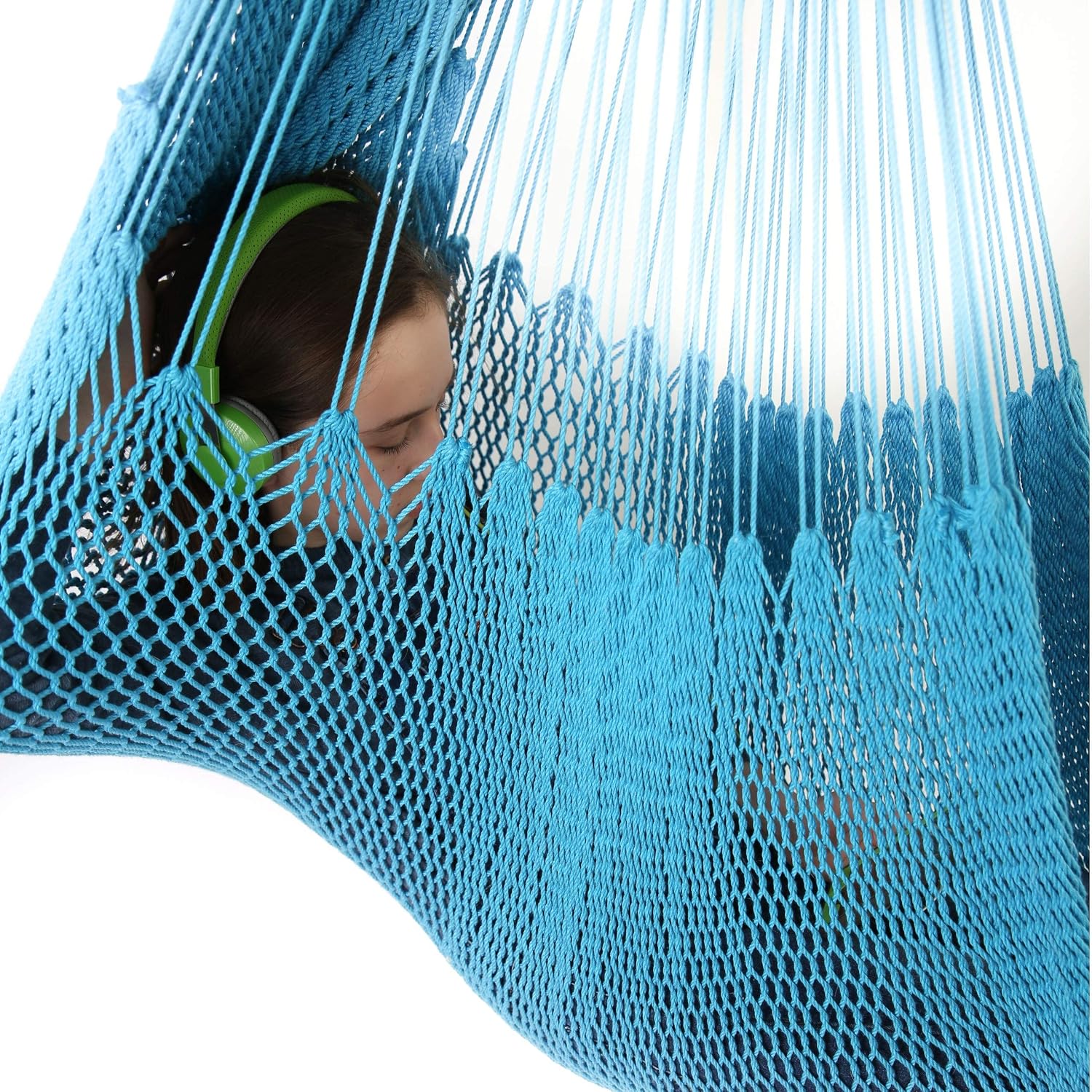 DreamGYM Hammock Swing Chair - Therapy Swing - Sensory Swing for Adults and Children - Sky Blue
