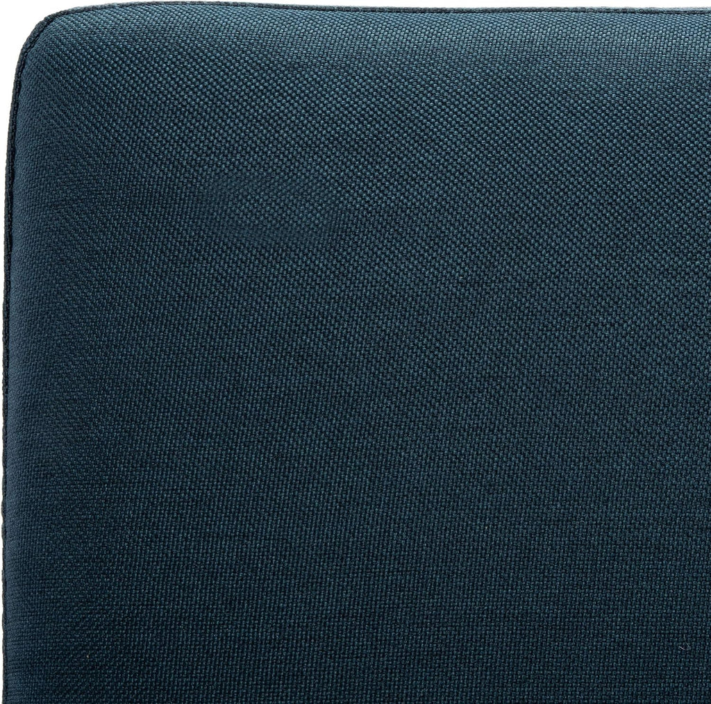 Safavieh Home Murray Modern Navy and Natural Foldable Futon Sofa Bed